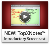 Screencast: TopXNotes Introduction