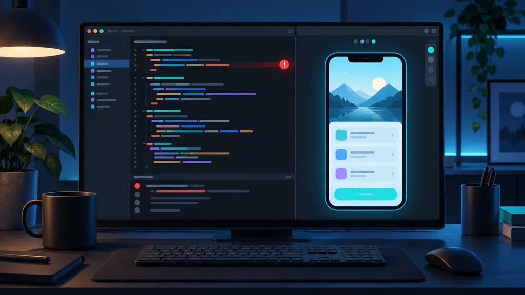 Xcode 코드 편집기와 SwiftUI Preview 캔버스
